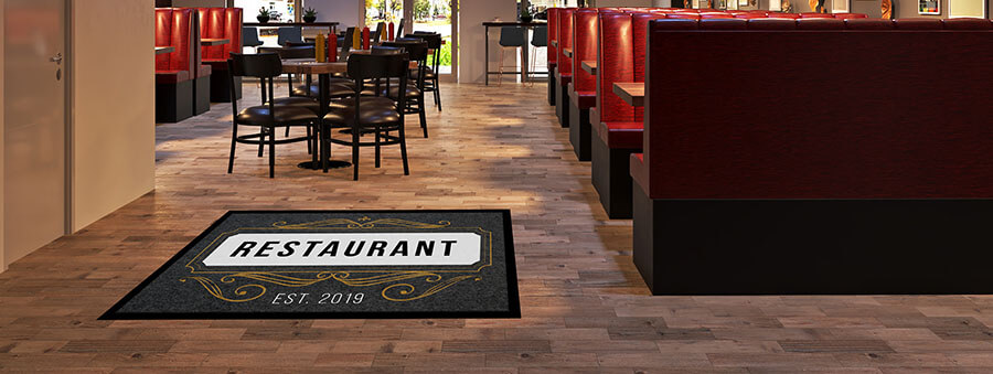 Tapis personnalisé pour restaurant